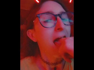 Paige sends dirty vids to her best friends dad while he's at dinner
