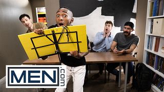 MEN - Kai’s Presentation Gets Wild When Kane Fox Plays With His Plug And Fucks Him On The Table